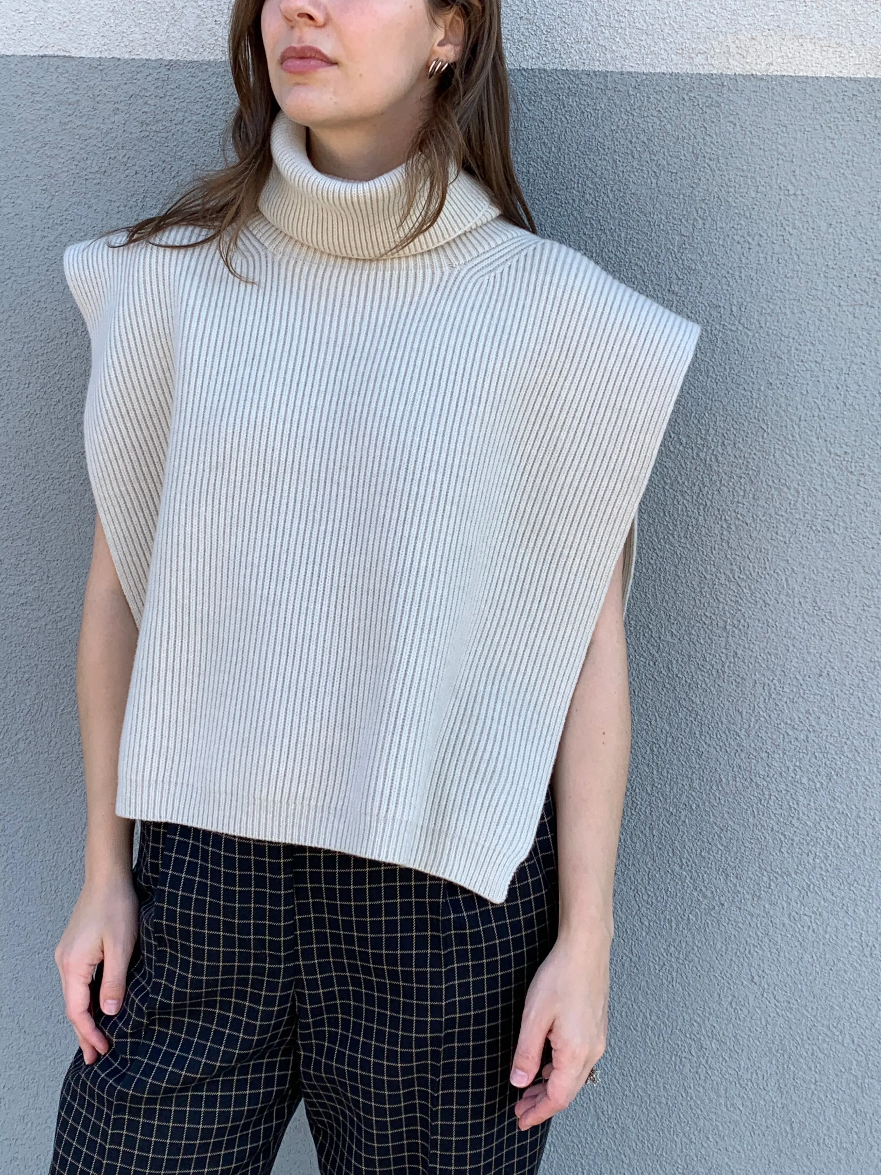 Totême cream wool bib