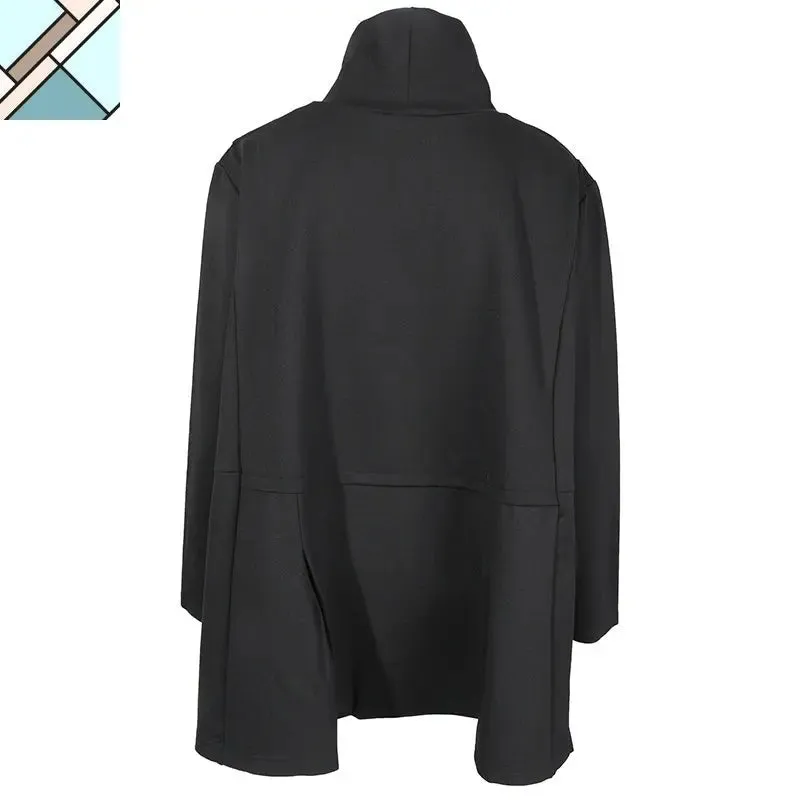 Tsyua Drawstring Turtleneck Sweatshirt by Marigold Shadows