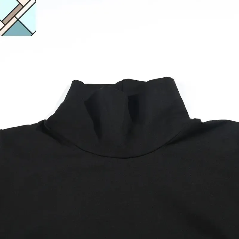 Tsyua Drawstring Turtleneck Sweatshirt by Marigold Shadows