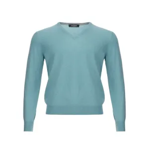 Turquoise Cashmere Sweater Elegance