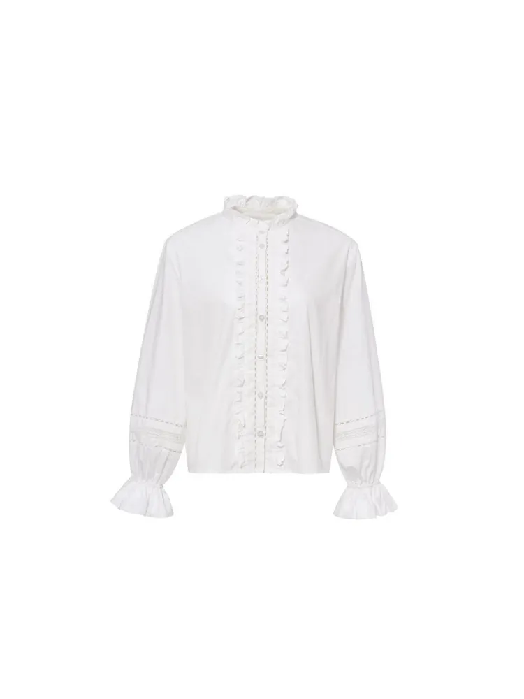 Turtleneck  lantern sleeve shirt【s0000003458】