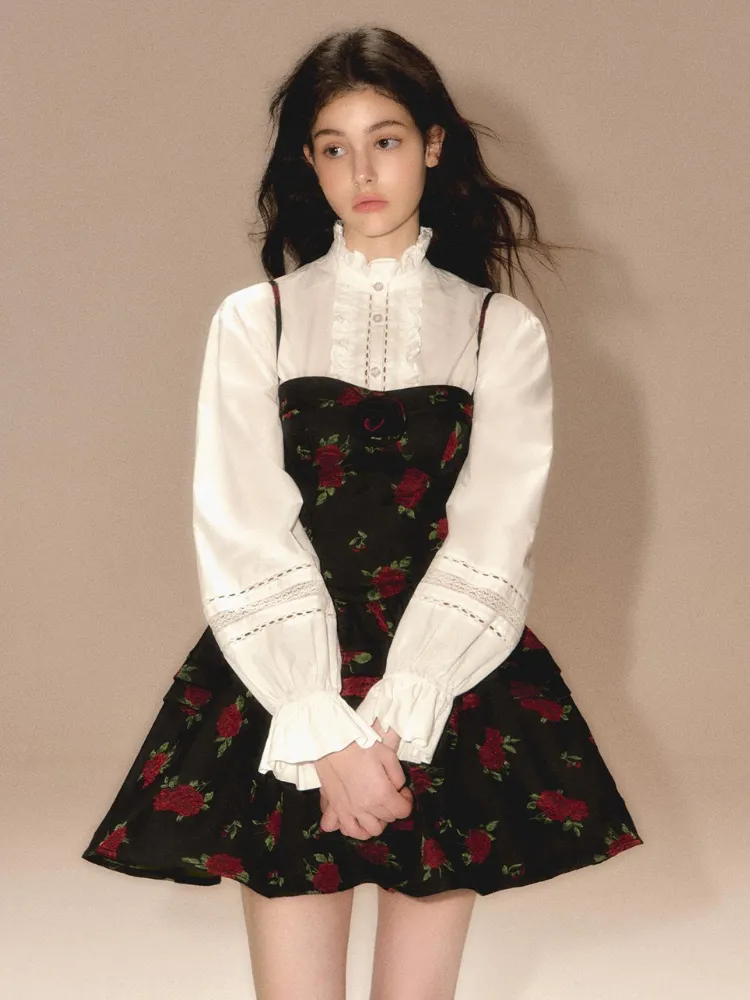 Turtleneck  lantern sleeve shirt【s0000003458】