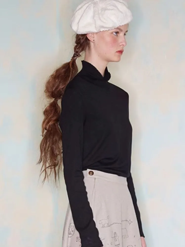 Turtleneck Stretch Shirt