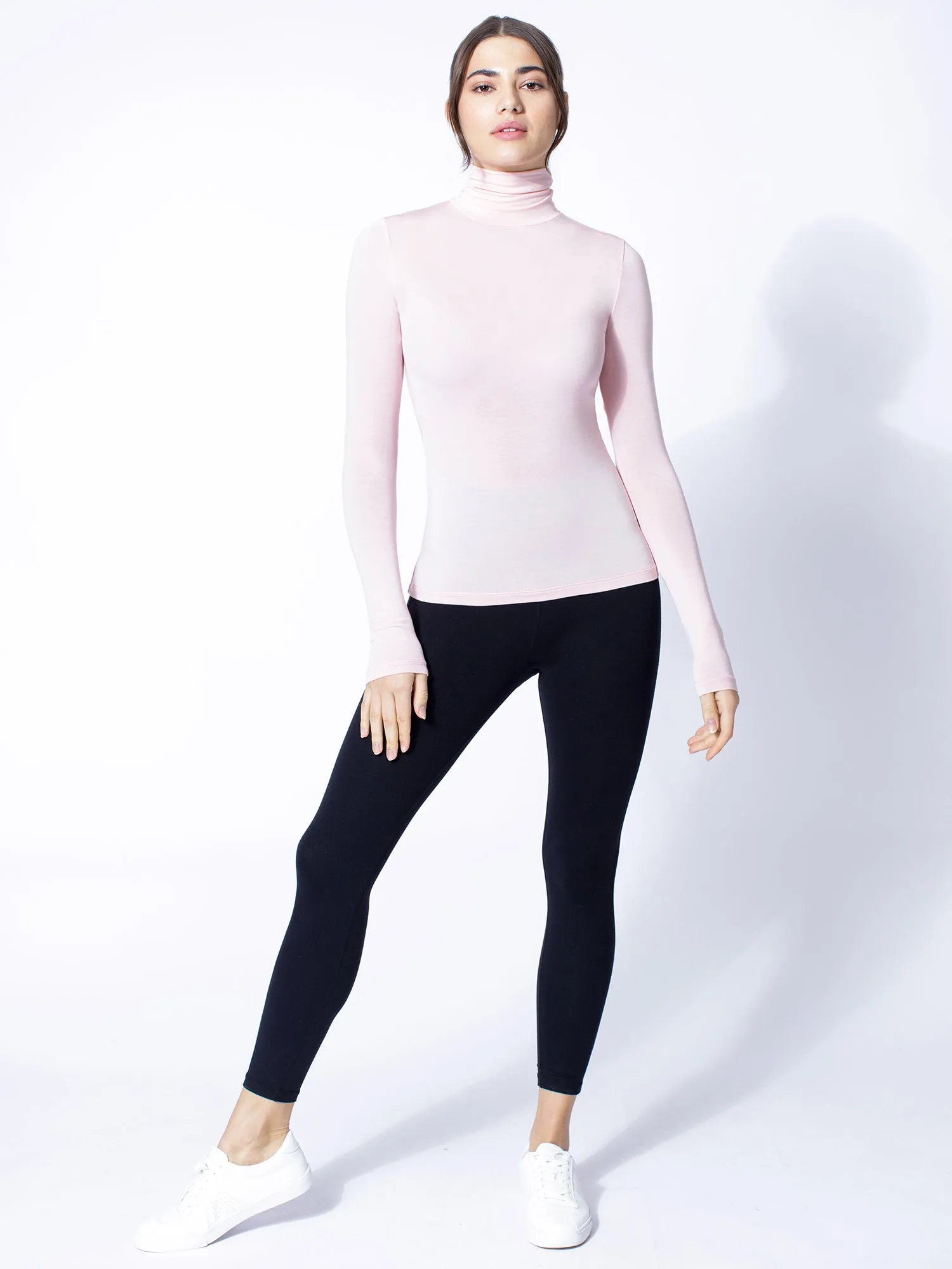 TURTLENECK TOP, PINK