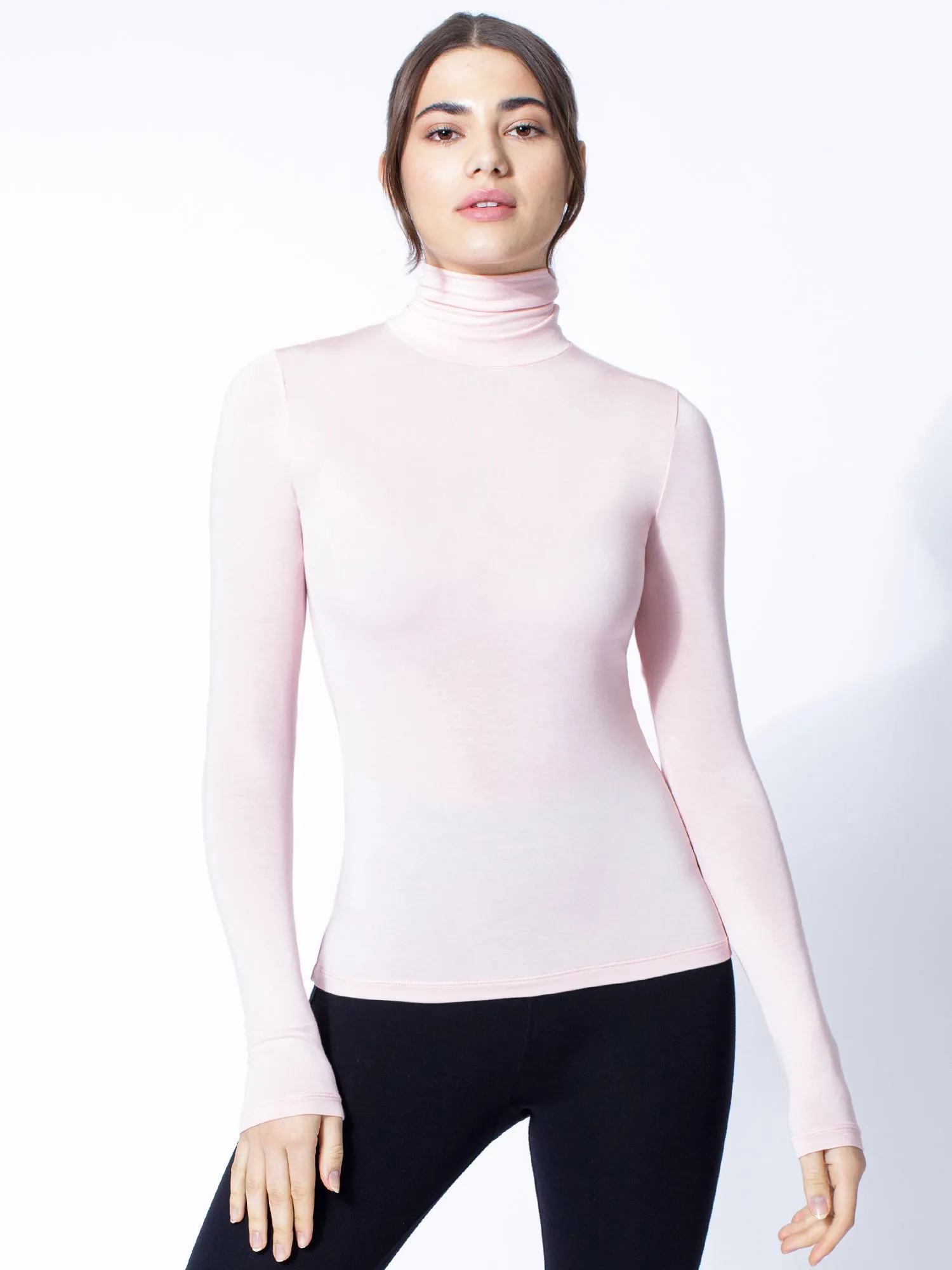 TURTLENECK TOP, PINK