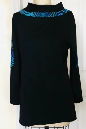 Turtleneck with Appliqué Patchwork (Style # T-1102E)