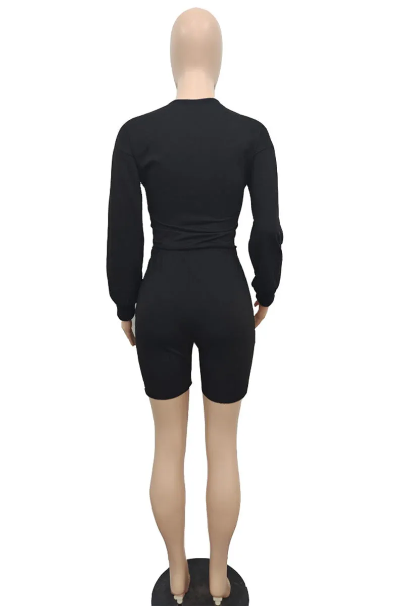UI825 Solid Top and Shorts Sets