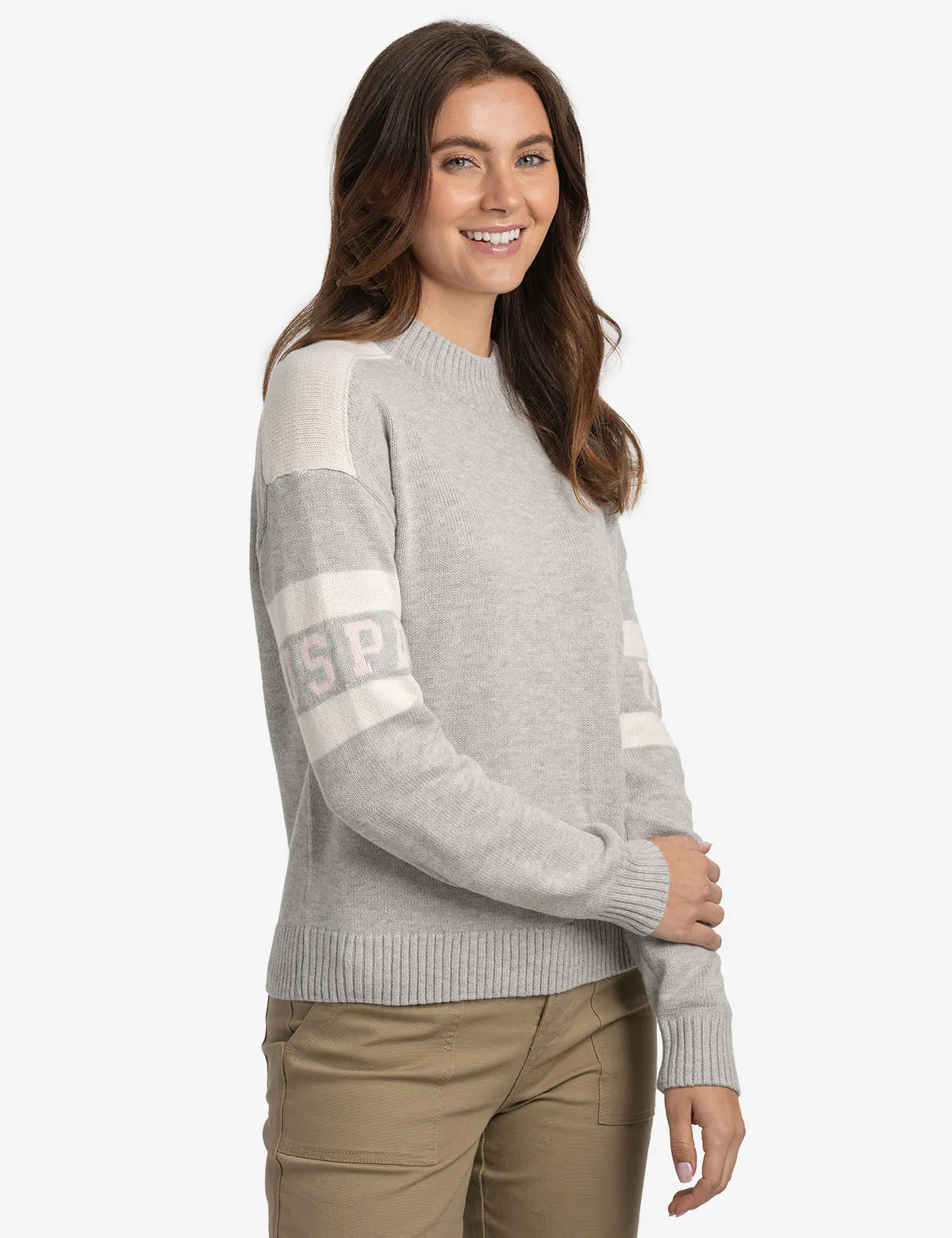 USPA FOOTBALL MOCK NECK SWEATER