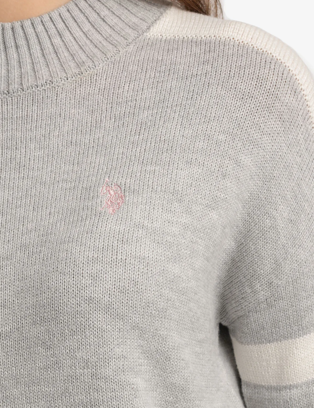USPA FOOTBALL MOCK NECK SWEATER
