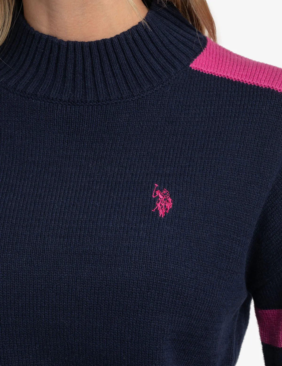 USPA FOOTBALL MOCK NECK SWEATER