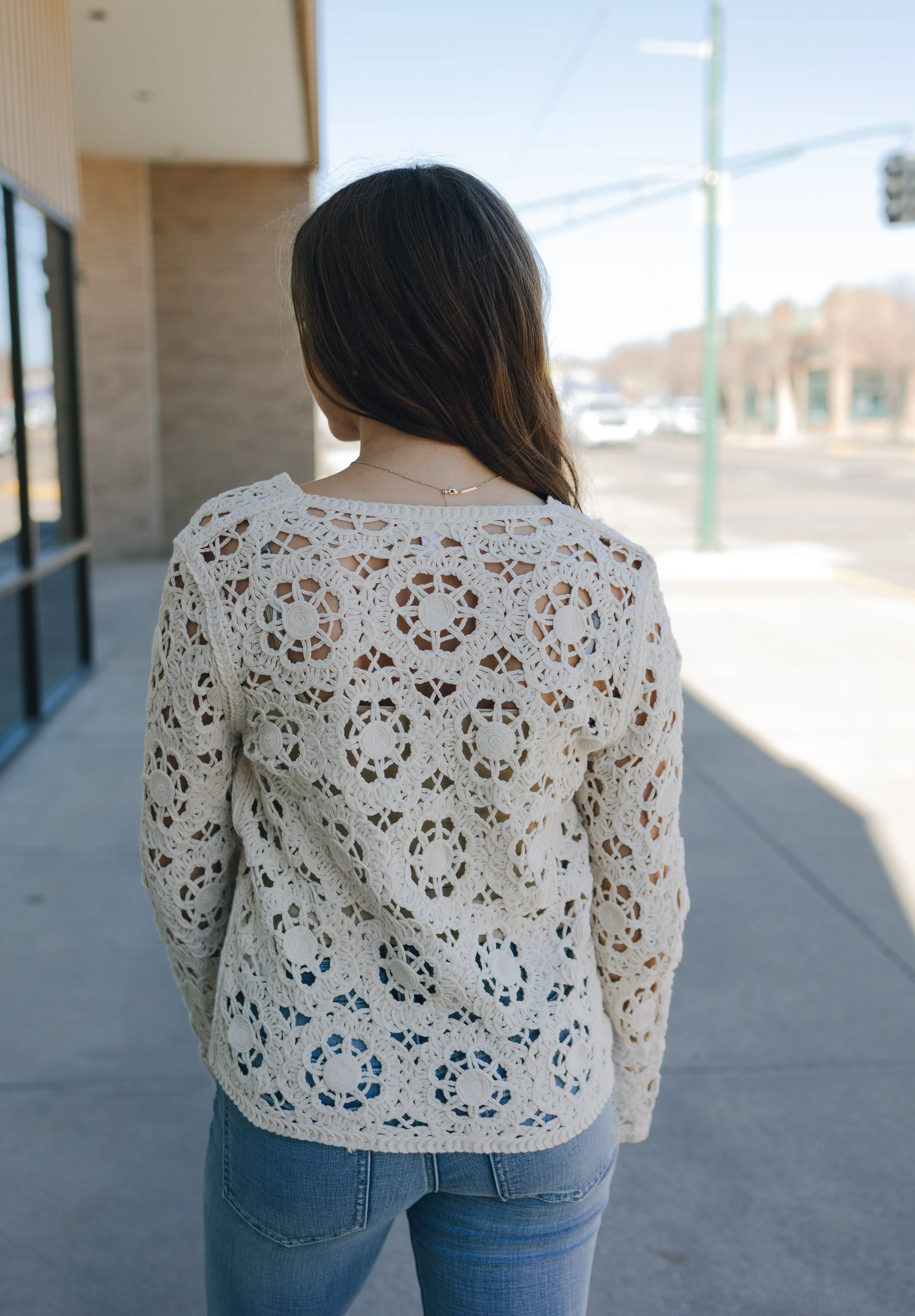 V-Neck Bell Sleeve Sweater