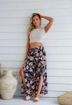 Vanuatu Pant Navy/Orange/Beige