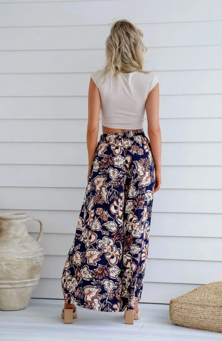Vanuatu Pant Navy/Orange/Beige