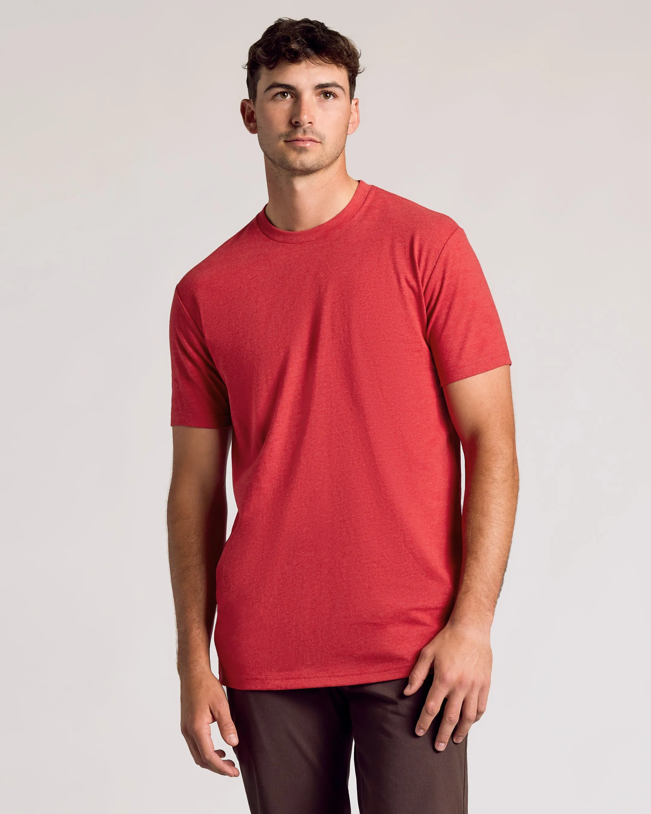 Vibrant Heather Short Sleeve Tall Classic Crew 3-Pack