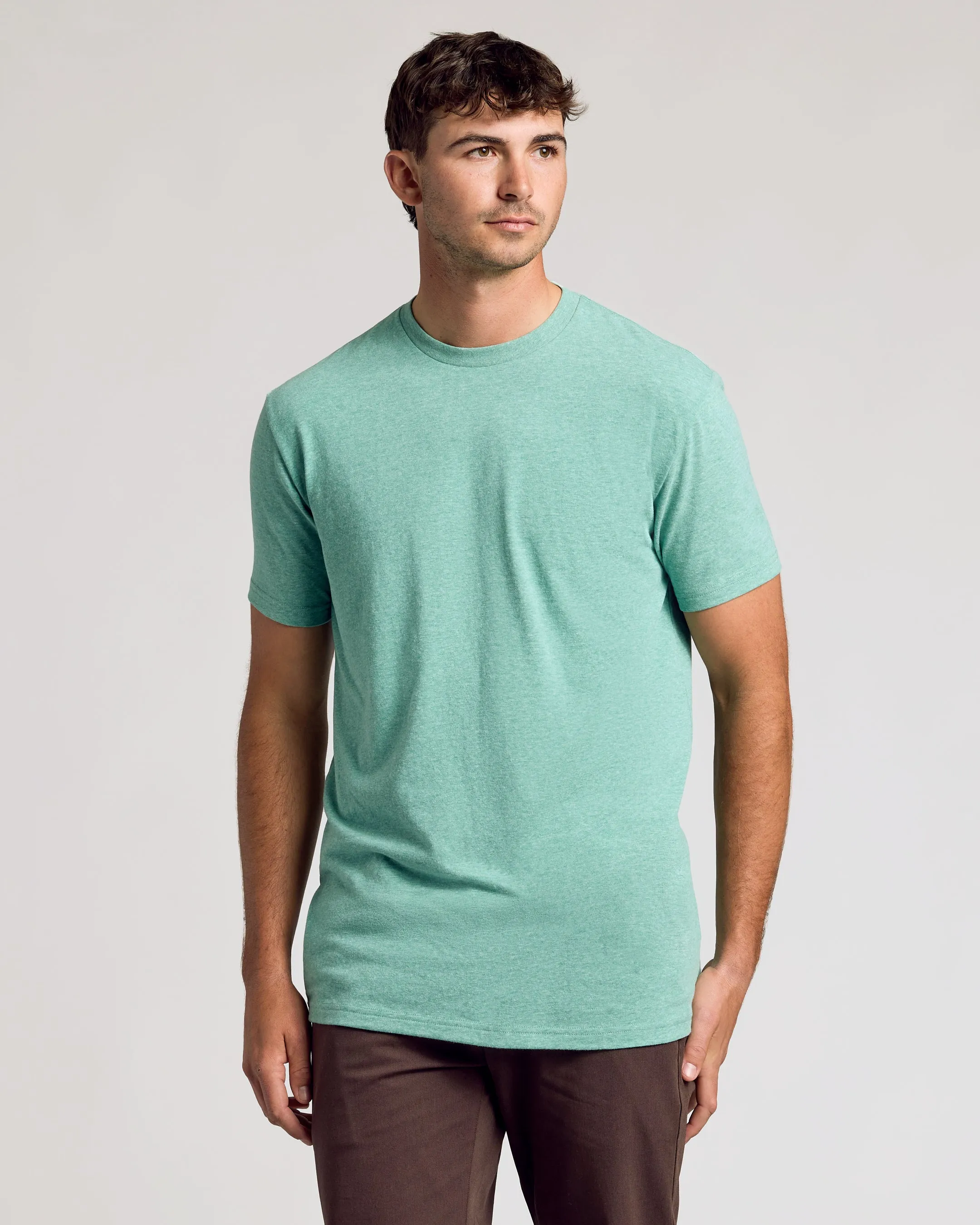 Vibrant Heather Short Sleeve Tall Classic Crew 3-Pack