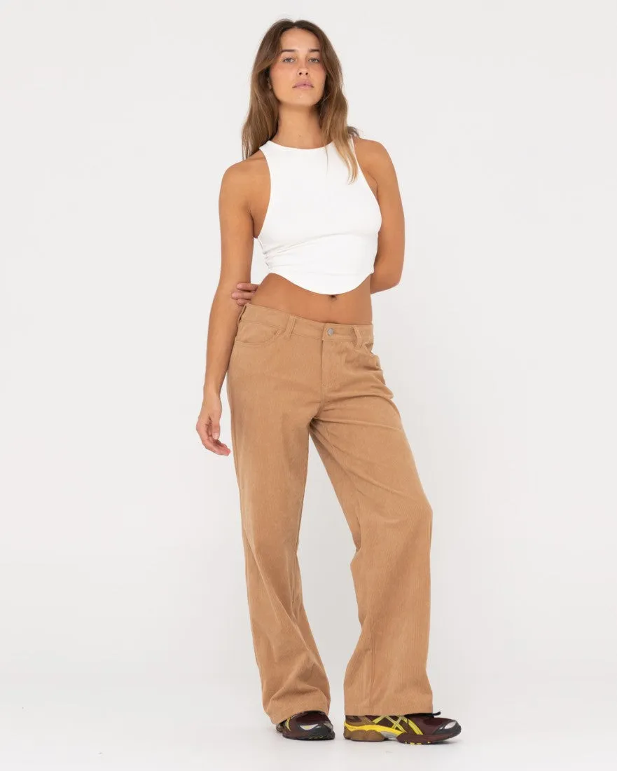 Vicky Curved Hem Crop Tank