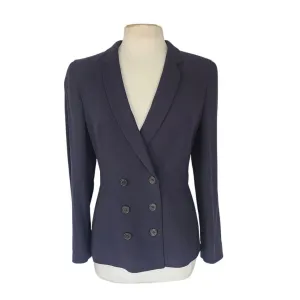 Vintage 90s Armani Blazer Navy Blue Wool Black Label Borgonuovo / S