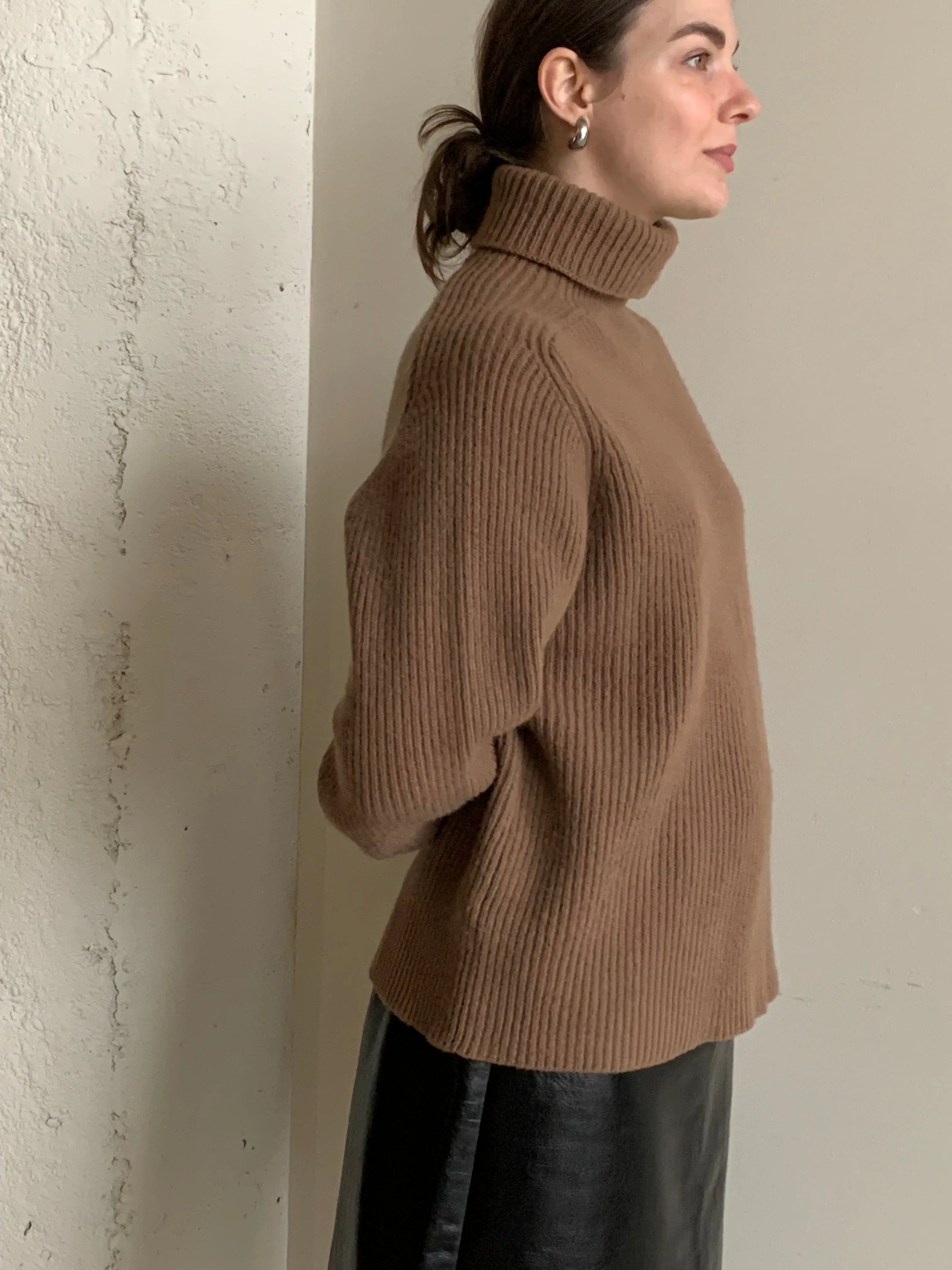 Vintage Polo ribbed turtleneck sweater