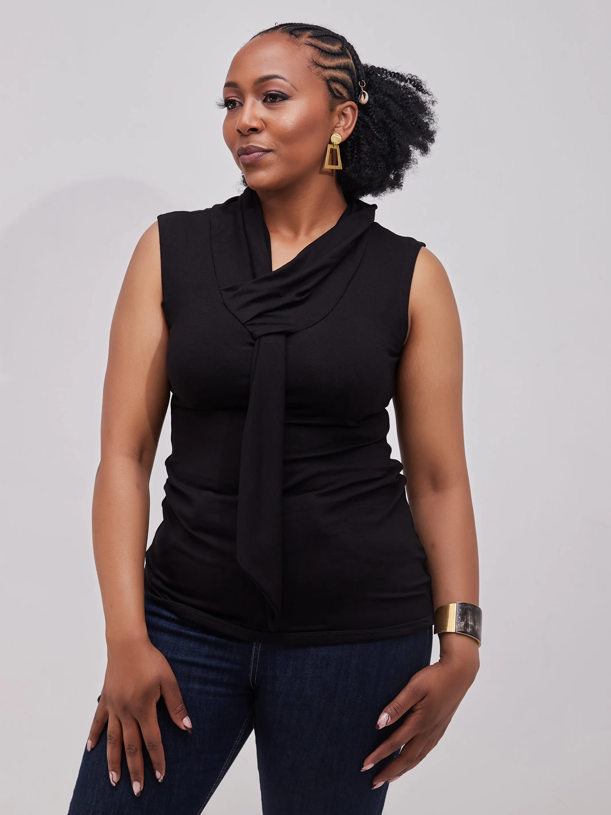 Vivo J.O Sleeveless Top - Black