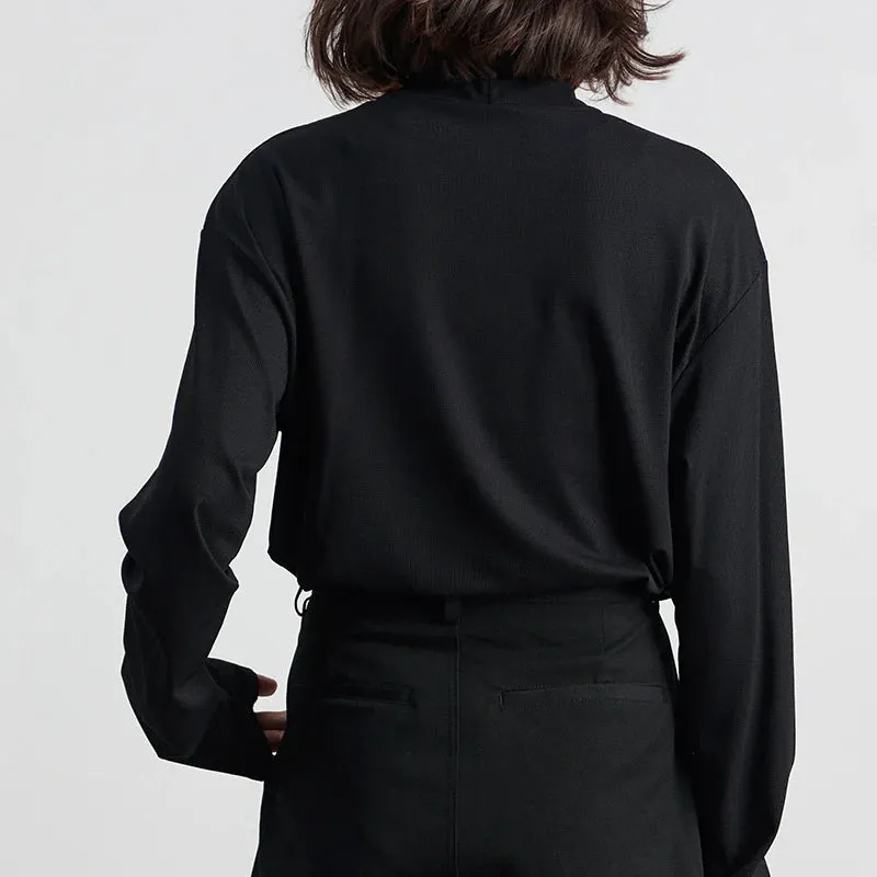 Waffle High Neck Turtleneck
