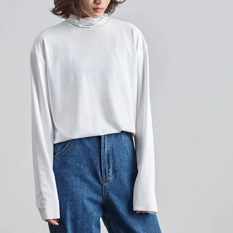 Waffle High Neck Turtleneck