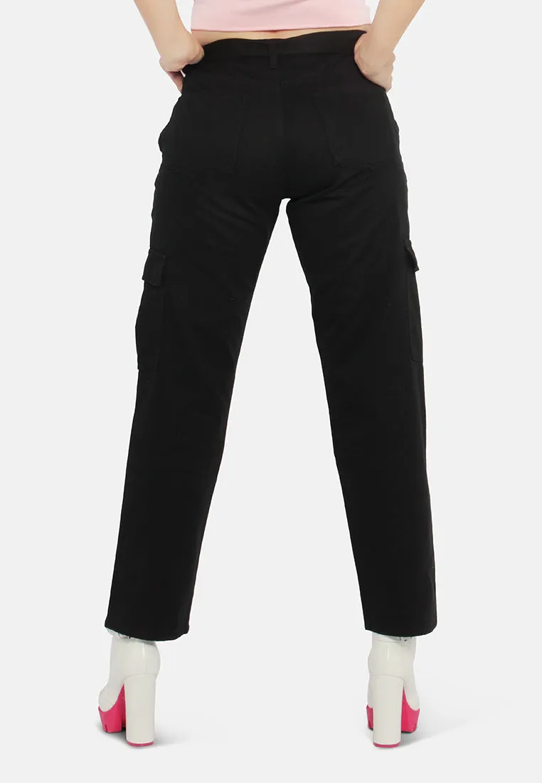 Waist Bow Tie Paper Bag Pants