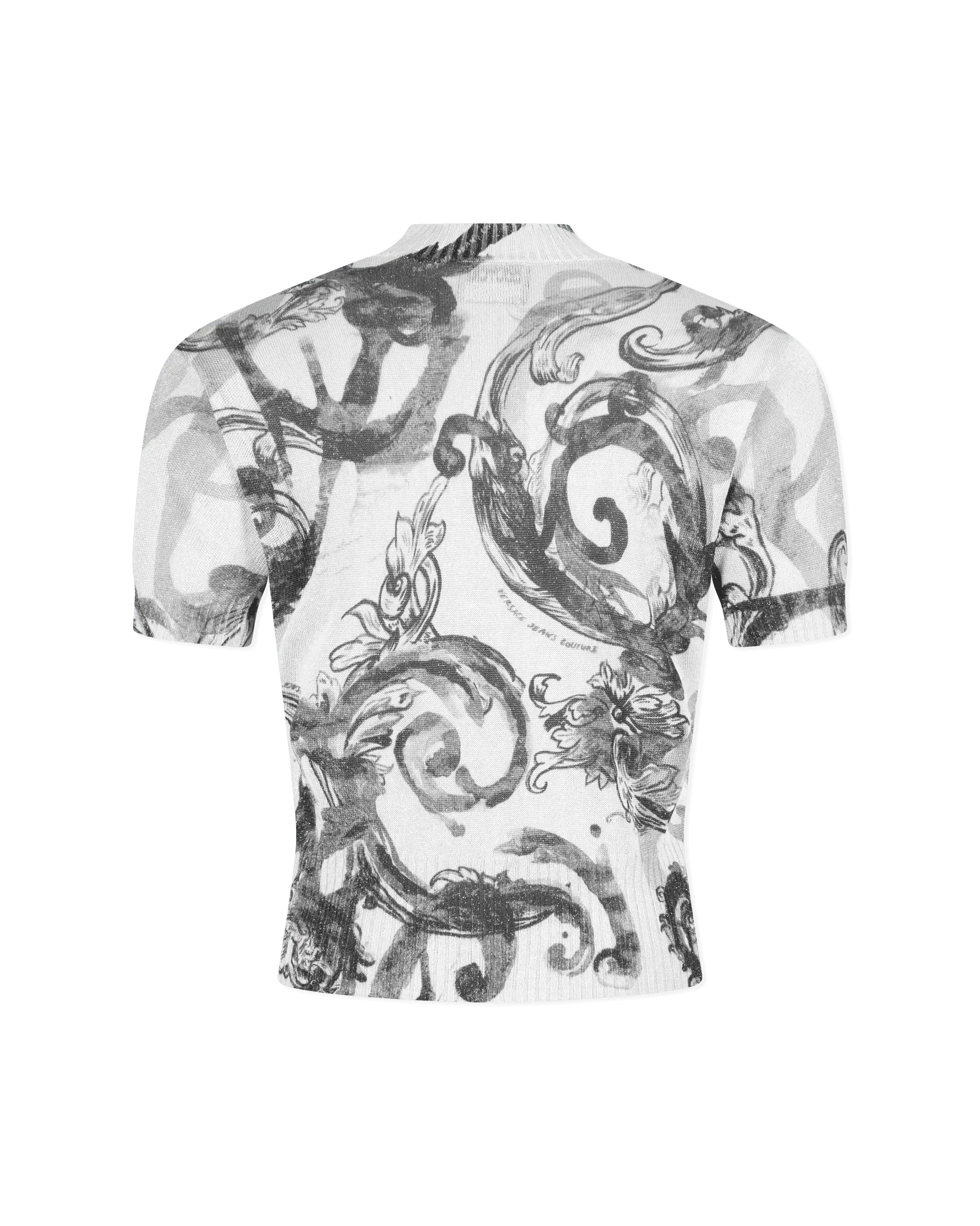 Watercolor Baroque Couture Knit Top