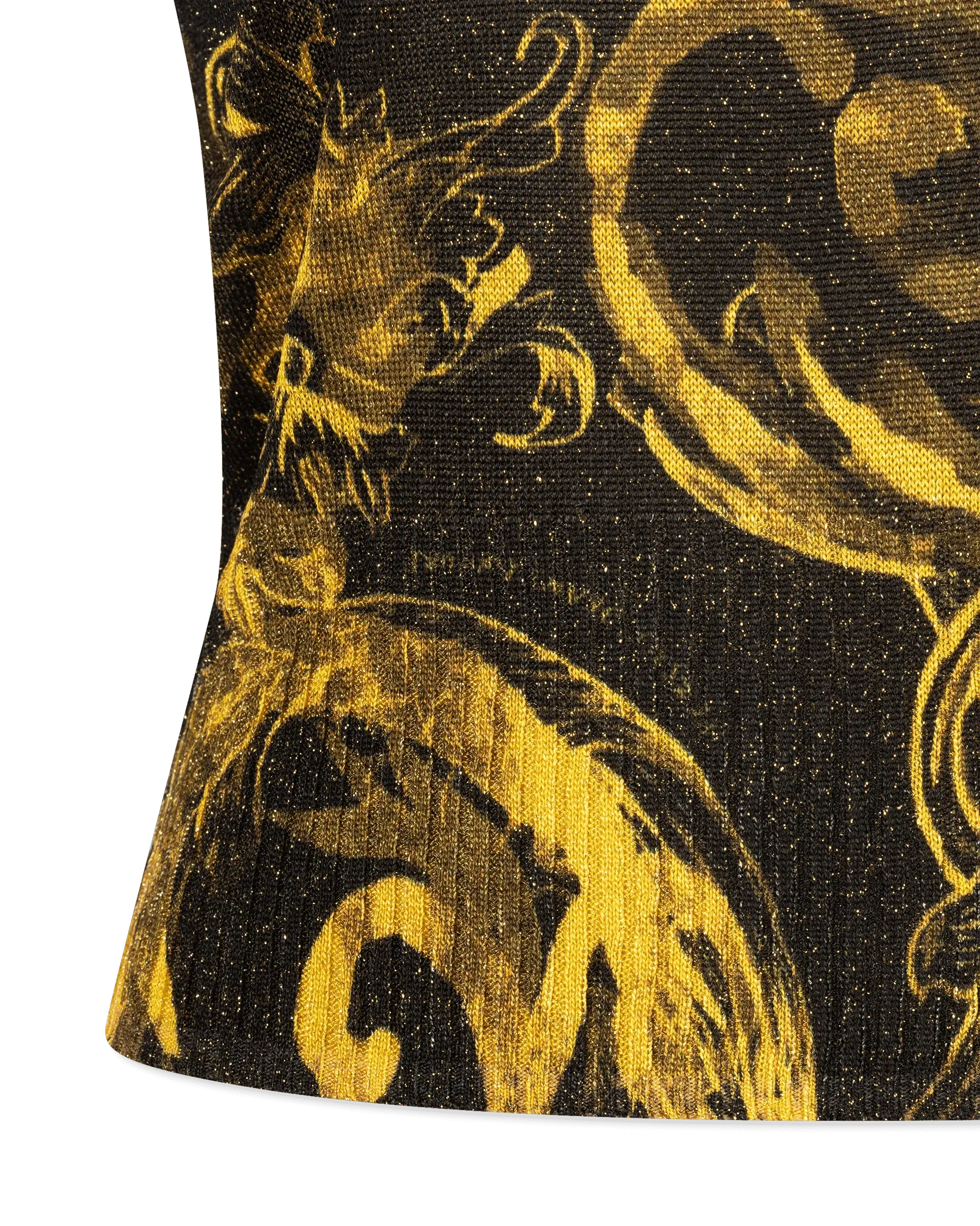 Watercolor Baroque Couture Knit Top