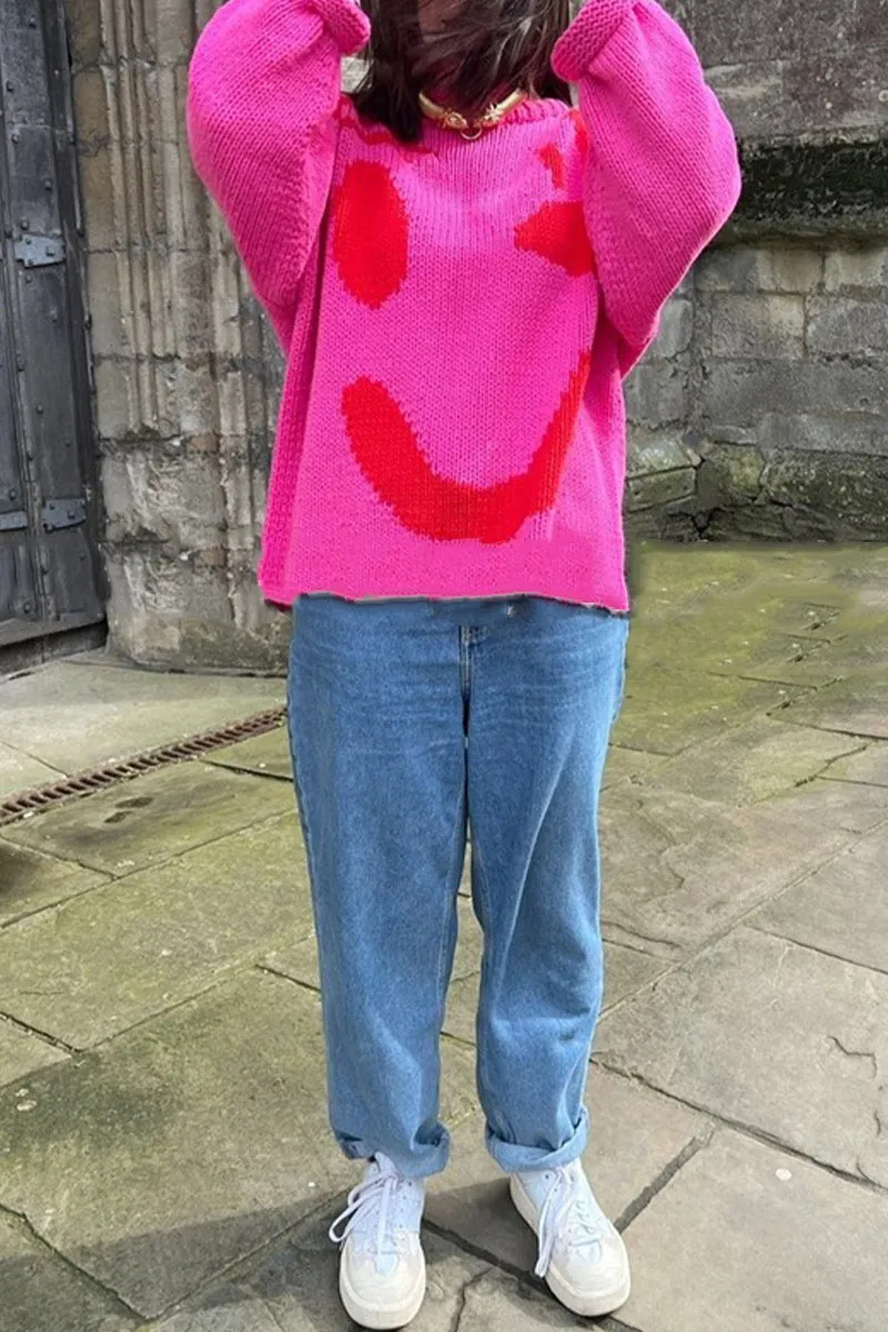 WH0512 Smiley Face Sweater