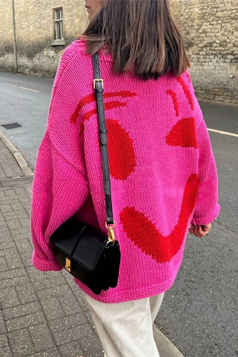 WH0512 Smiley Face Sweater