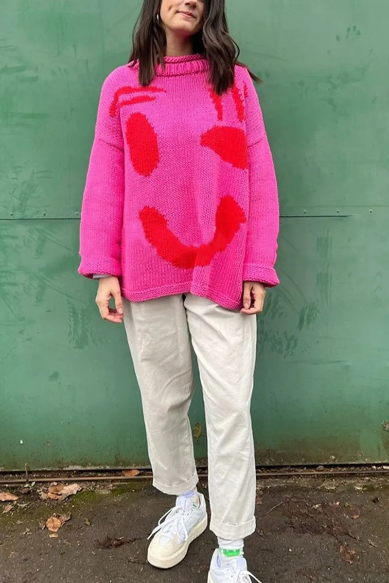 WH0512 Smiley Face Sweater