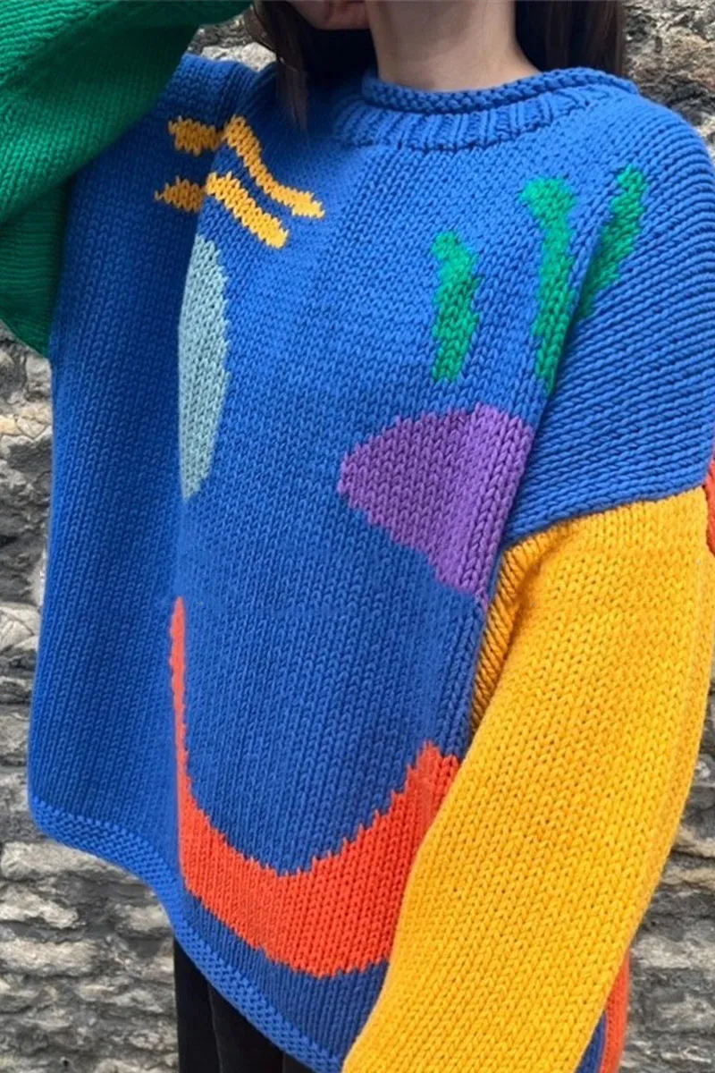 WH0512 Smiley Face Sweater