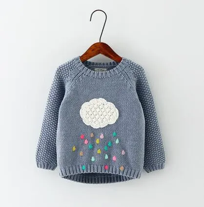 winter children cartoon baby sweater compliance in children's sweaters warm girl long sleeve shirts