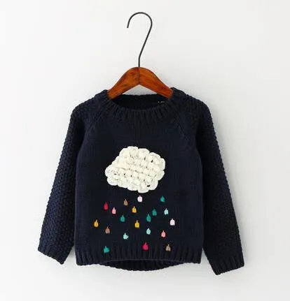 winter children cartoon baby sweater compliance in children's sweaters warm girl long sleeve shirts