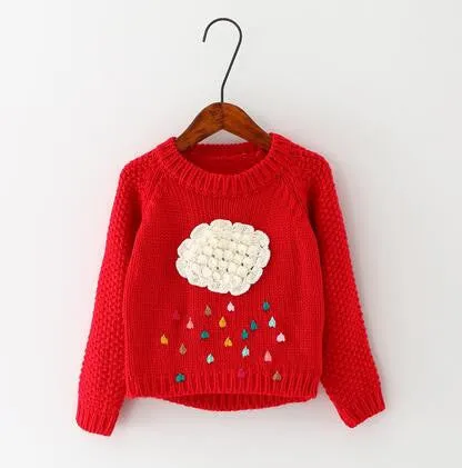 winter children cartoon baby sweater compliance in children's sweaters warm girl long sleeve shirts
