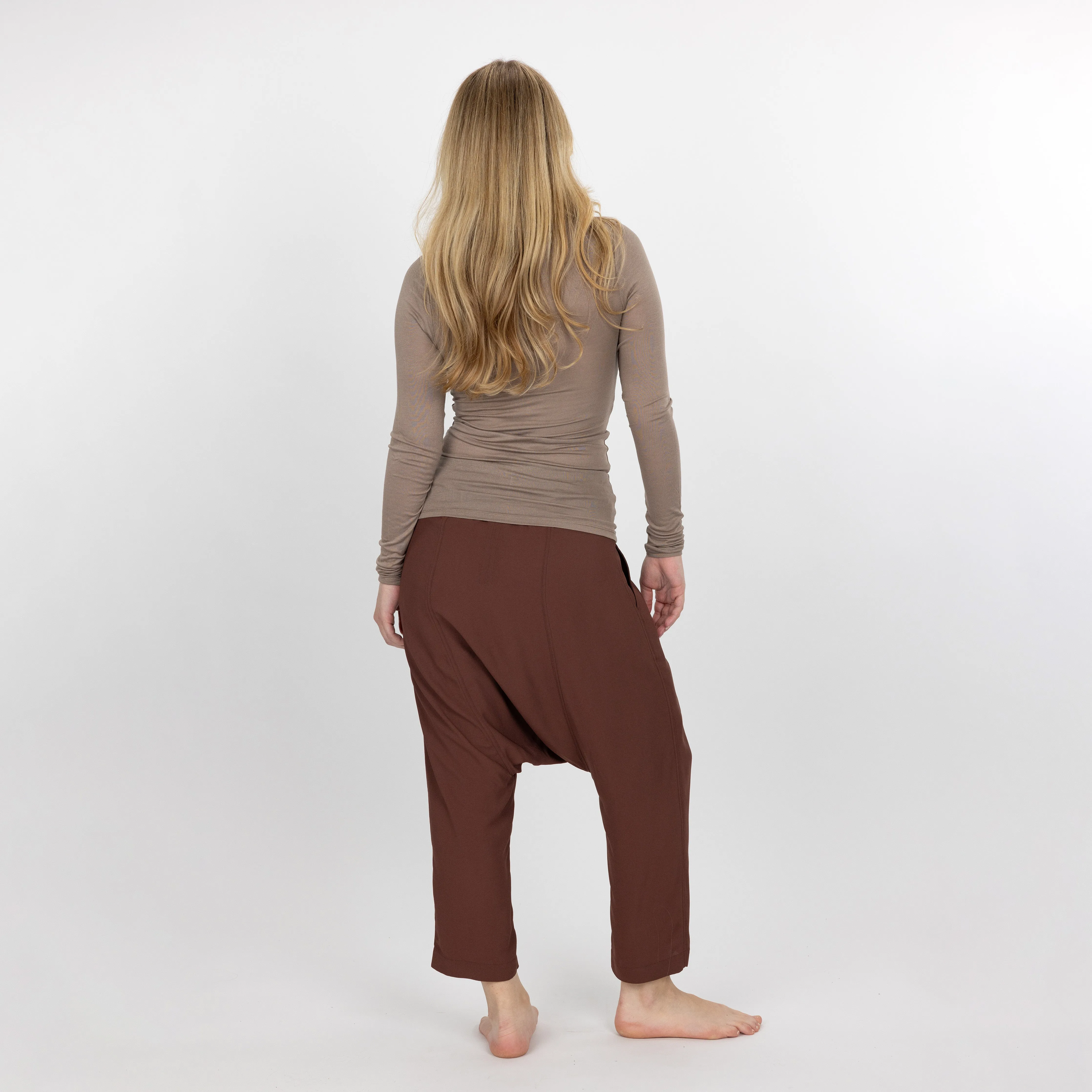 Womens Long Sleeve Viscose Turtle Neck - Fungi