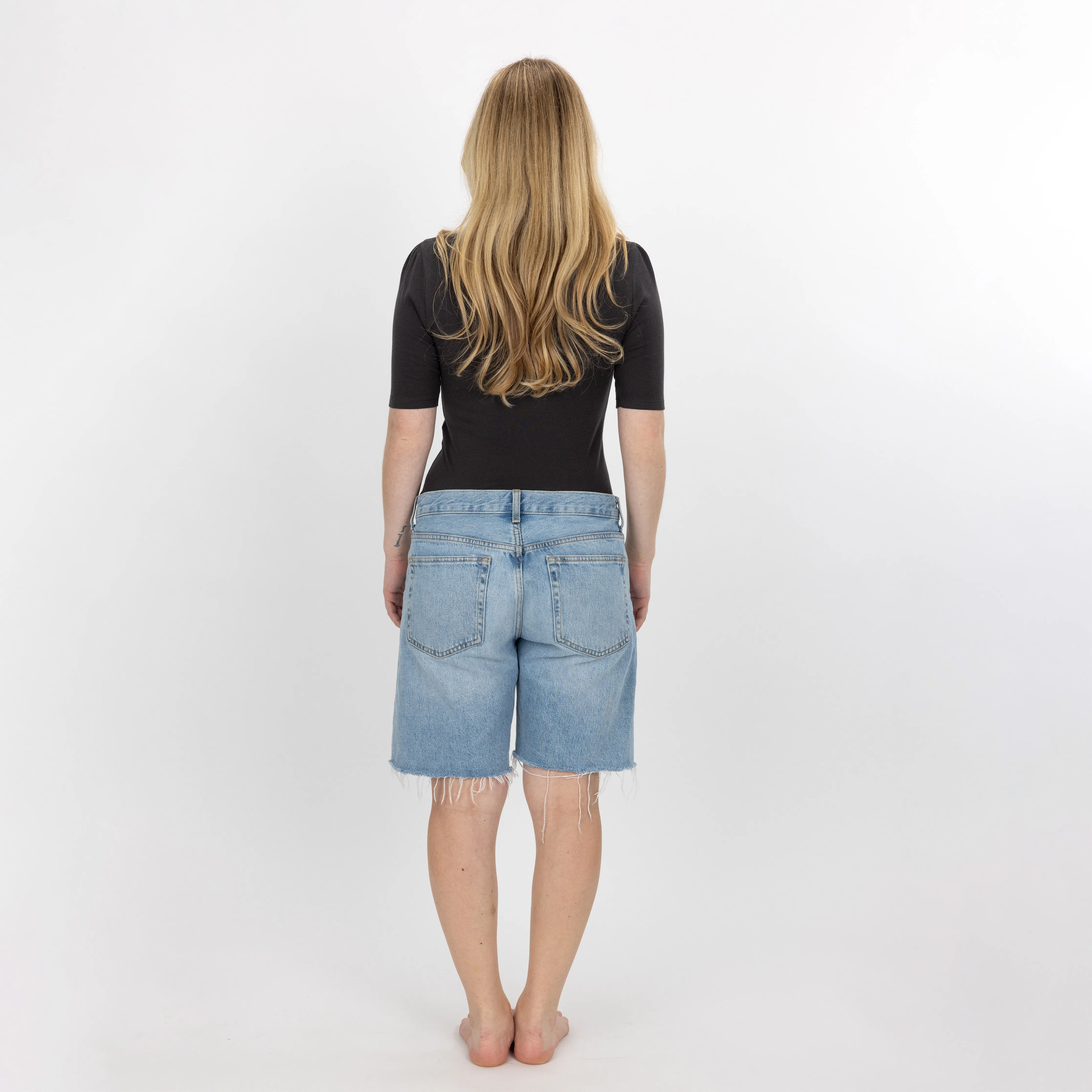 Womens Scoop Neck Elbow Length Tee - Pirate Black