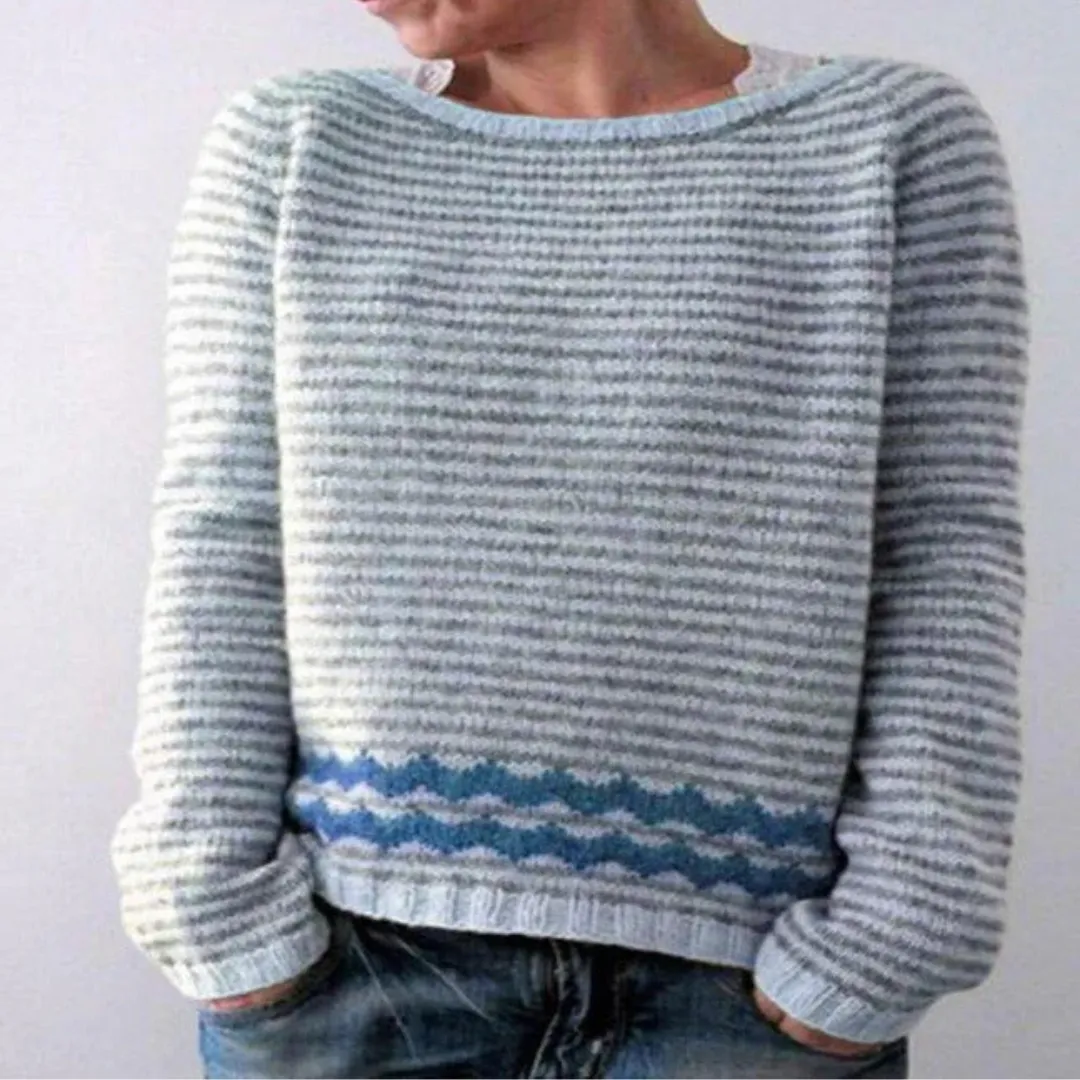 Women's Winter Boat Neck Sweater | Knitted