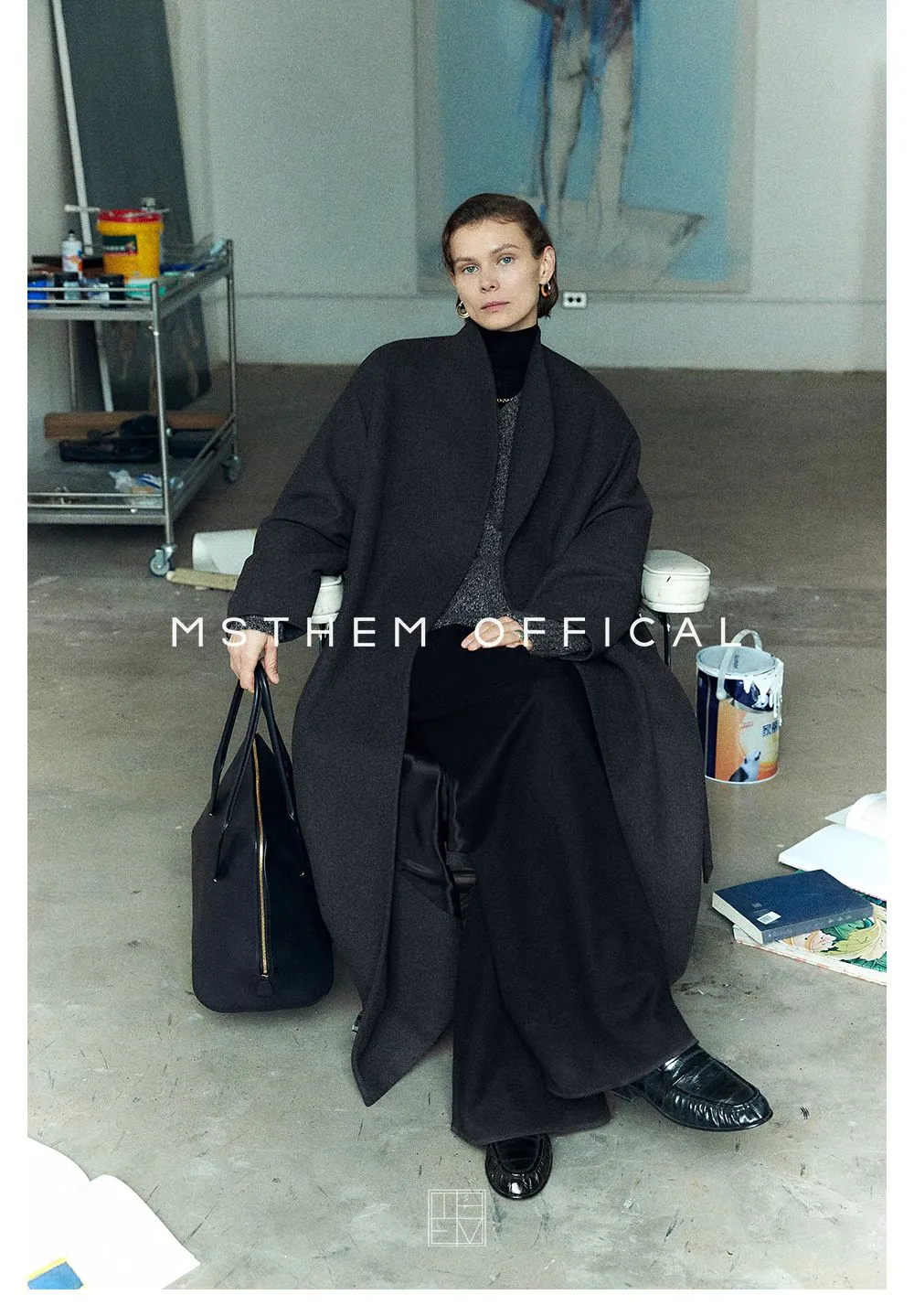 Wool and Vicuña Coat and Trousers Set