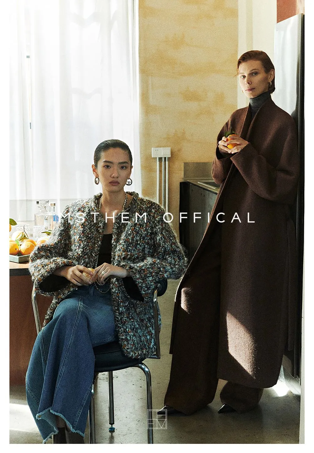 Wool and Vicuña Coat and Trousers Set