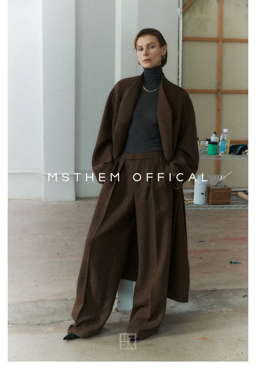 Wool and Vicuña Coat and Trousers Set
