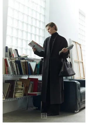 Wool and Vicuña Coat and Trousers Set