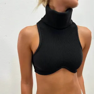 Xyra Turtleneck Bra Top - 2 Colors