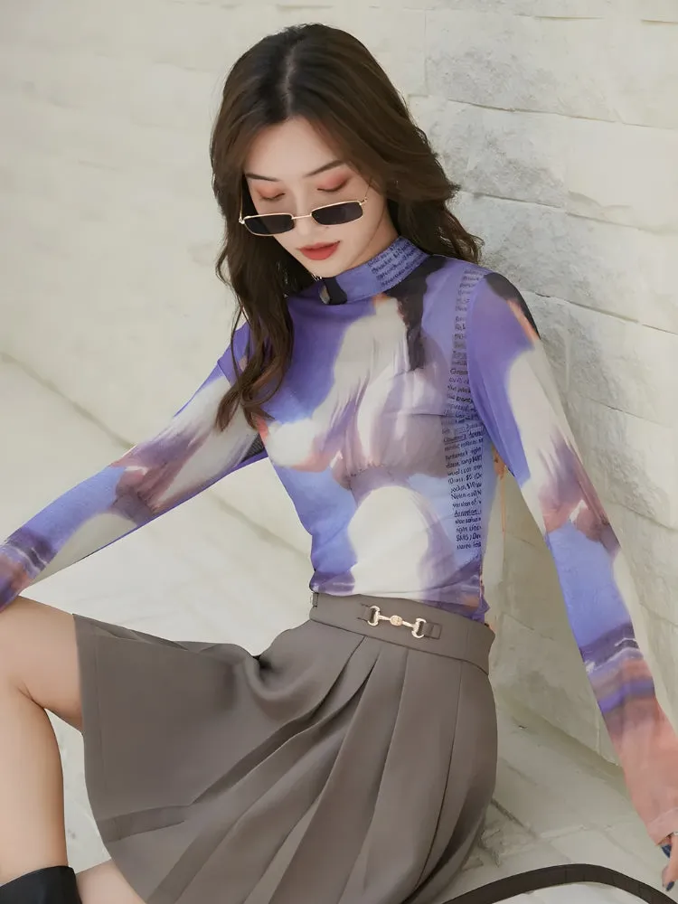 Y2K Vintage 80's Mesh Top