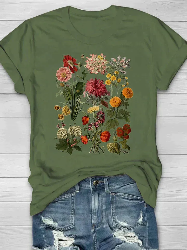 Yana | Vintage Floral T-shirt Retro Style for Casual Chic
