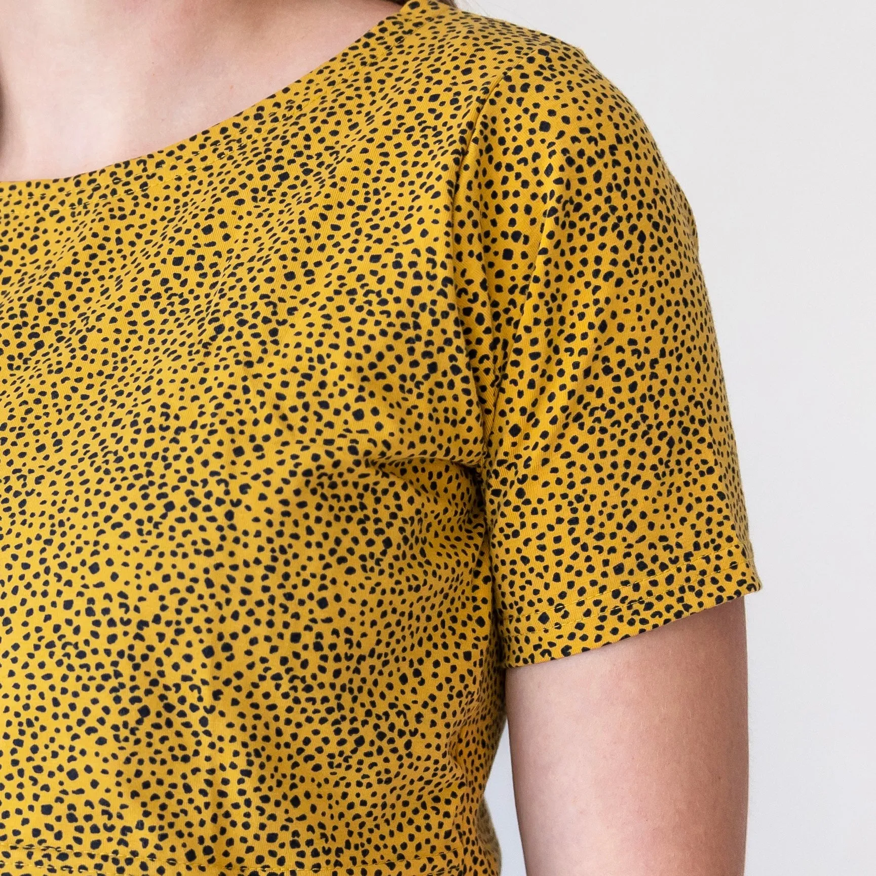 Yellow dot print Breastfeeding Top