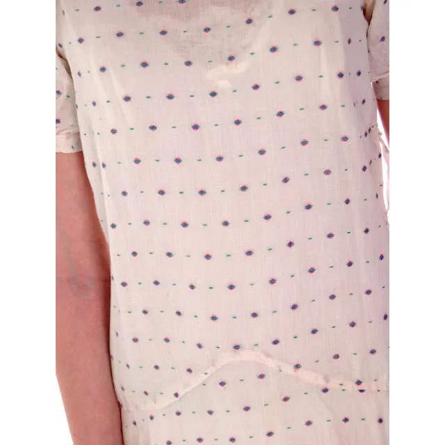 Young Lady's Cotton Printed Day Dress Dropped Waist 1920s 32-30-32