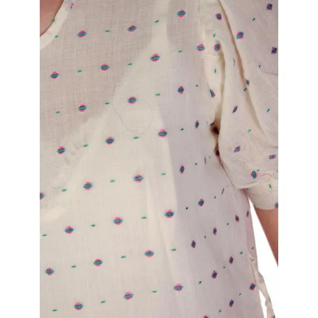 Young Lady's Cotton Printed Day Dress Dropped Waist 1920s 32-30-32