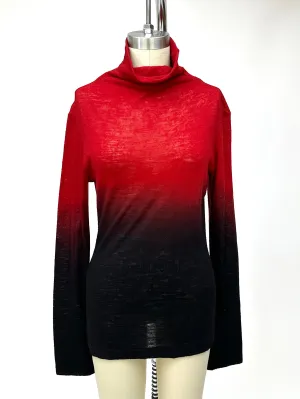 Y's Yohji Yamamoto Wool Ombré Top