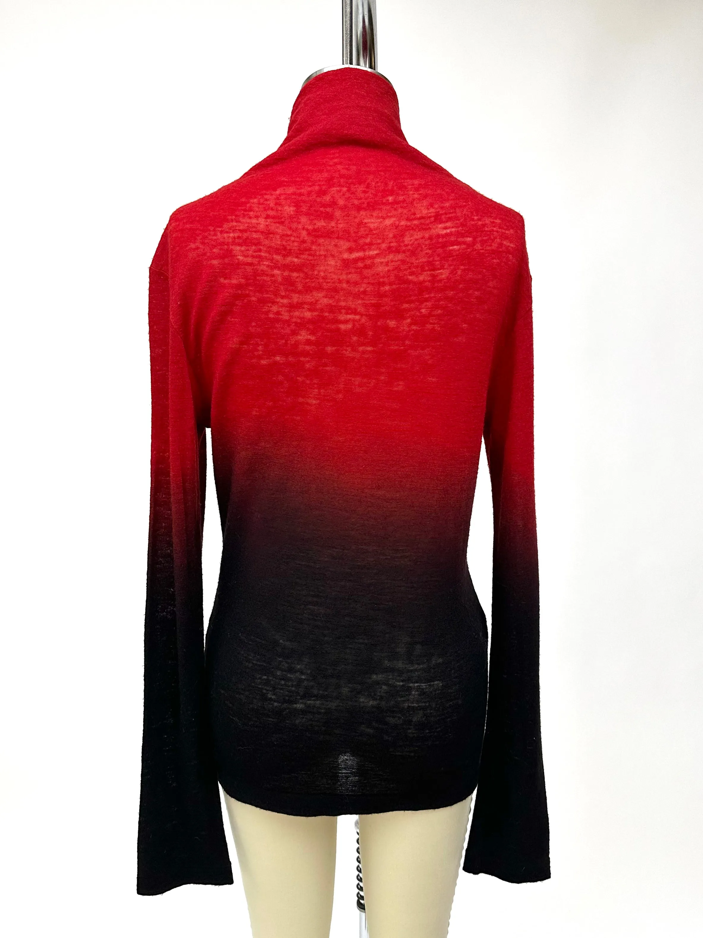 Y's Yohji Yamamoto Wool Ombré Top